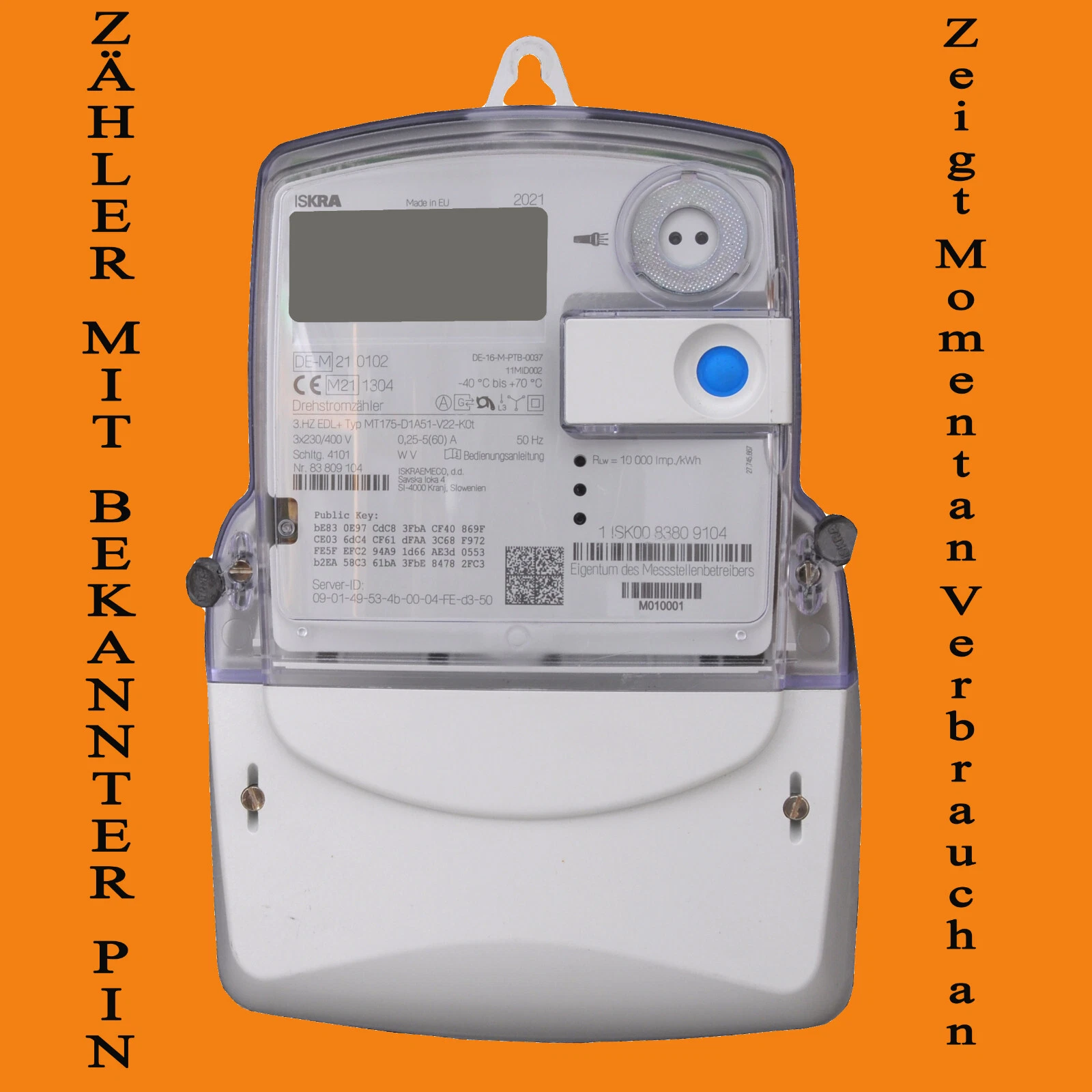 ISKRA MT175-D1A51-V22-K0t Digitalzähler